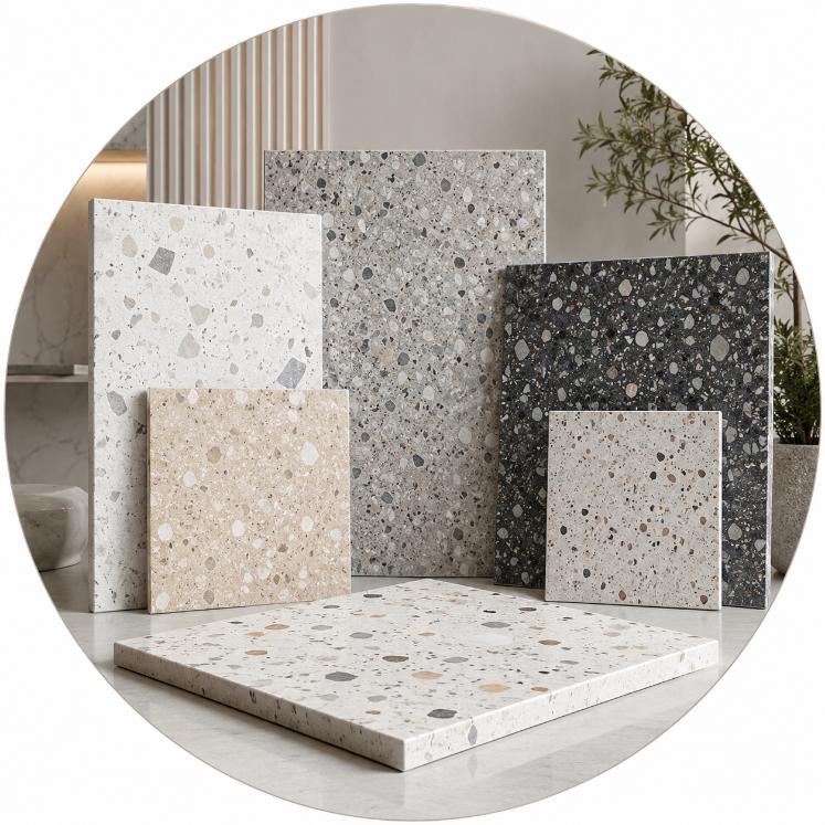 Gạch Terrazzo cho sân vườn và công trình